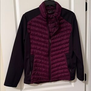 32 Degrees Women's Puffer Jacket - Plum and Black